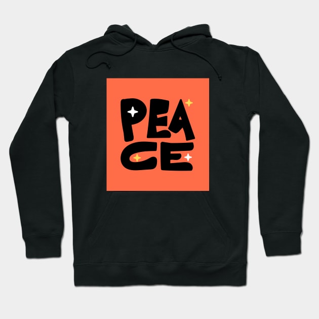 peace doodle art Hoodie by yayastudio